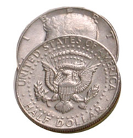 (image for) Steel Core Coin - Half Dollar - Johnson